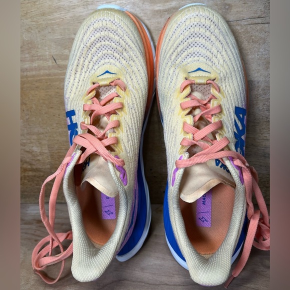 Hoka One One Mach 5 Womens Size 7.5 Running Shoes Sneakers Impala Cyclamen - Picture 7 of 12